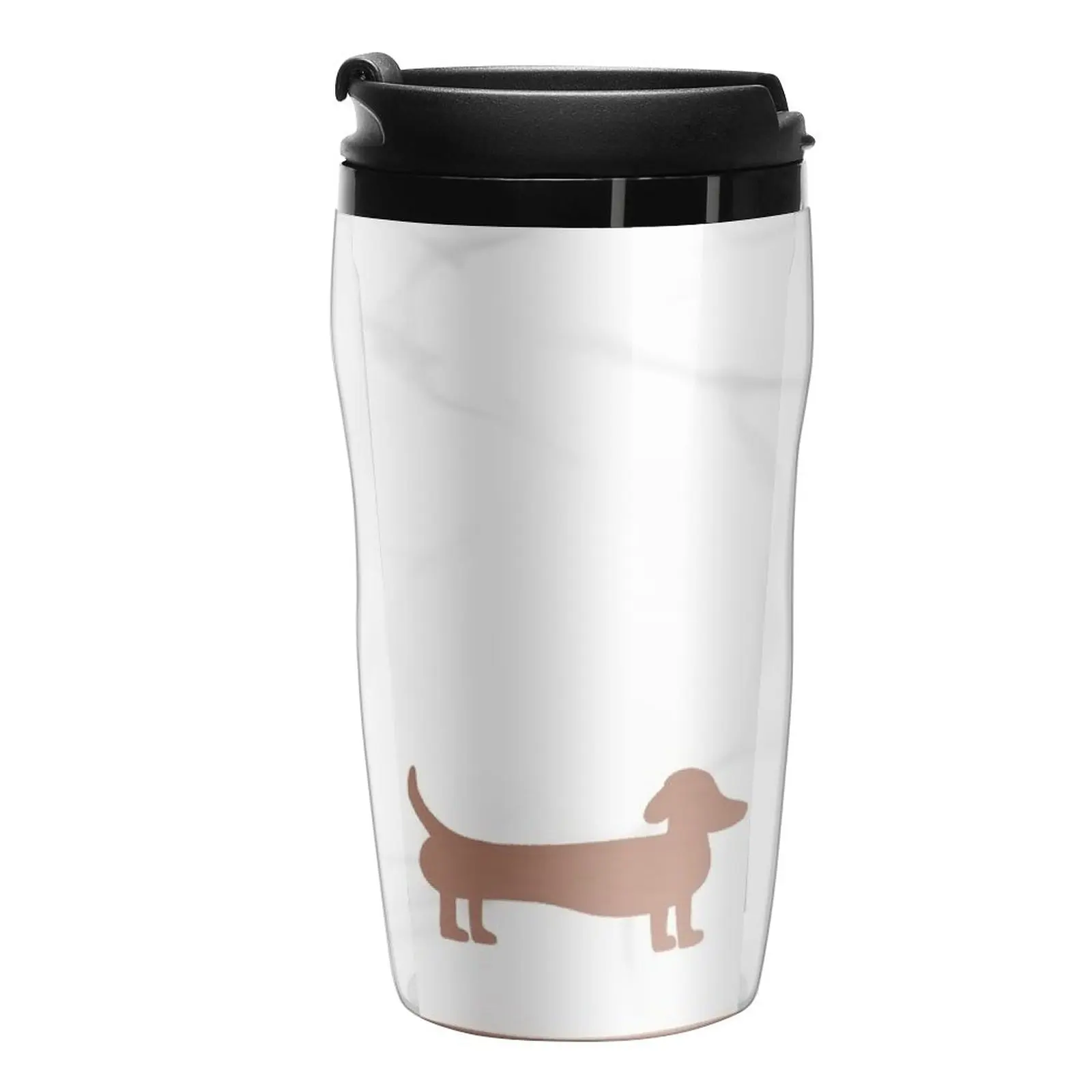 

New Rose gold and marble dachshund love Travel Coffee Mug Luxury Coffee Cup Set Coffee Bowls Luxury Coffee Cups Thermos Mug