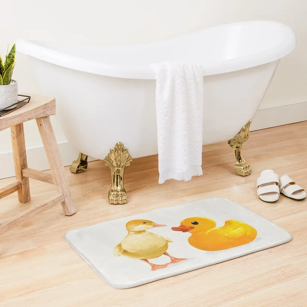 Little Duckling Meet A Friend Bath Mat Bathroom And Shower Products Bathroom Rug Mats Bedroom Mats In The Bathroom Mat