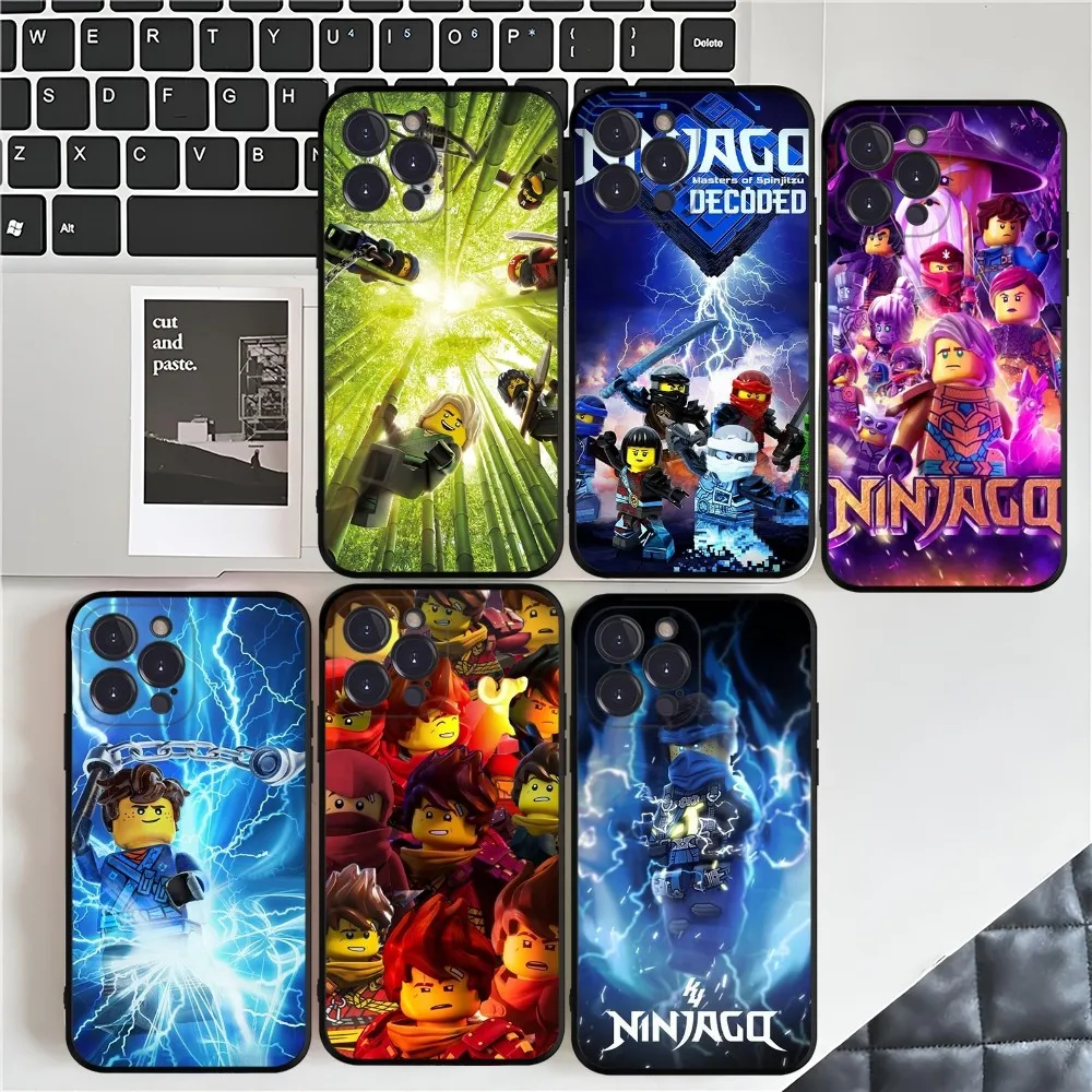 Чехол для телефона серии аниме N-Ninjago для iPhone 16, 15, 14, 13, 12, Mini 11 Pro XS Max X XR SE 6 7 8 Plus, мягкий силиконовый чехол
