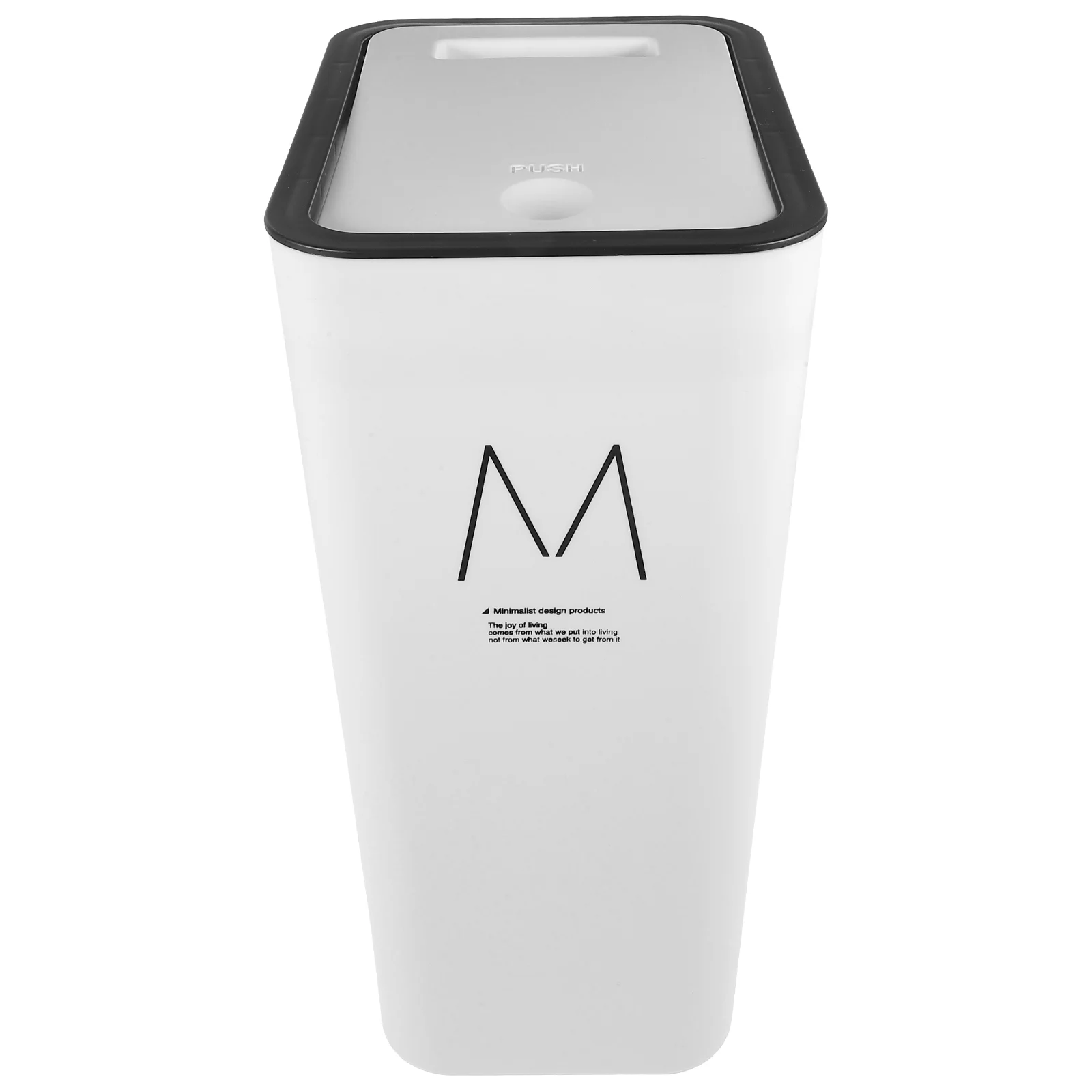 Trash Can Bin Garbage Container Waste Kitchen Plastic White Pedal Wastebasket Basket Bathroom Rubbish Narrow Bucket Mini Bedroom