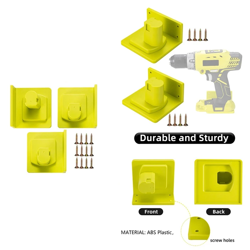 

HOT-Tools Drill Mount Holder, Fit For Ryobi 18V Tool Holder Dock Hanger