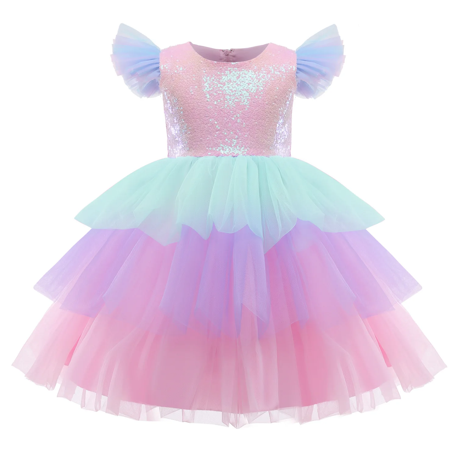 2024 ragazze sirenetta Ariel Princess Dress Cosplay Kids Vestidos Costume festa di compleanno carnevale bambini vestiti di Halloween