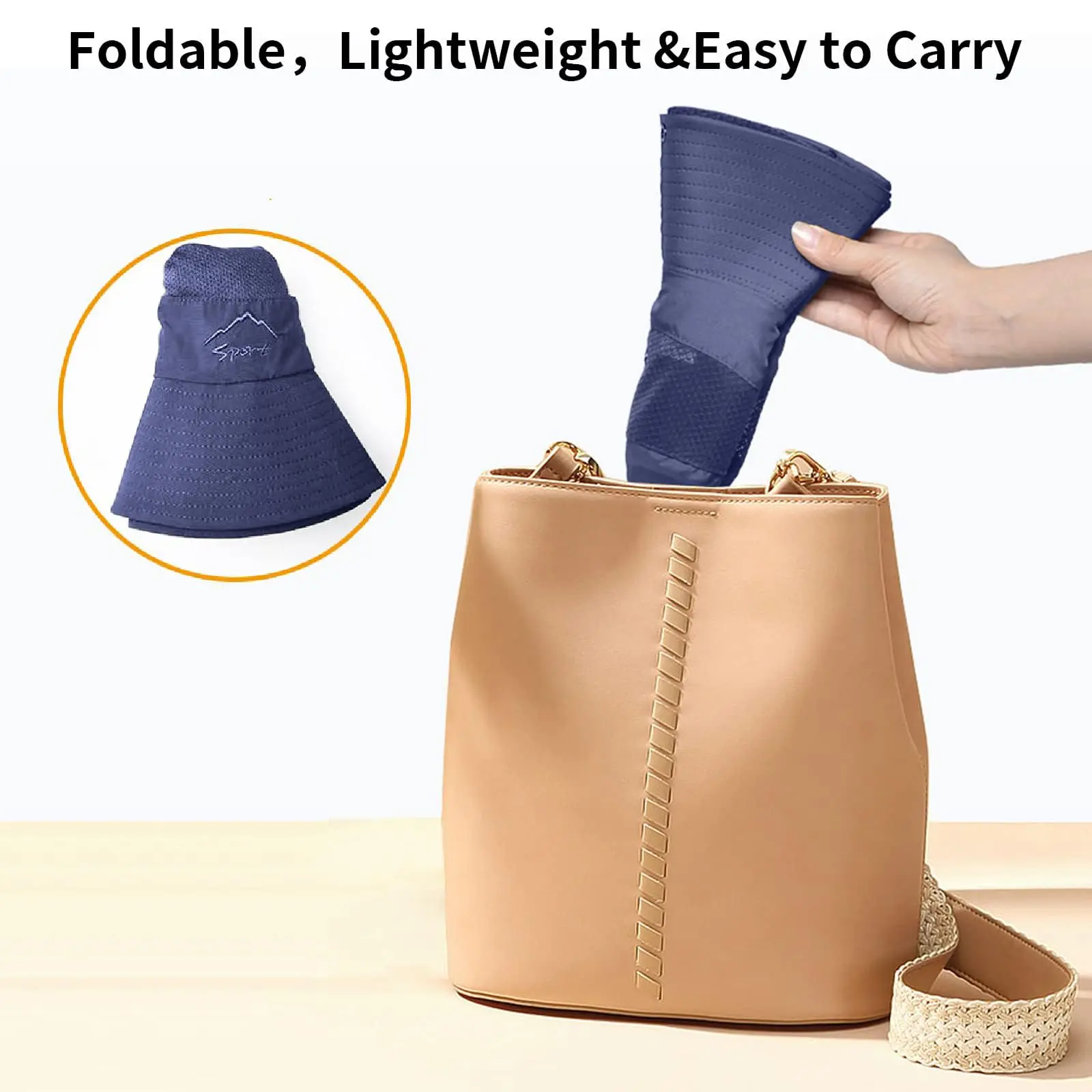 Sun Hats for Men Women Fishing Hat UPF 50+ Breathable Wide Brim Summer UV Protection Hat image 4