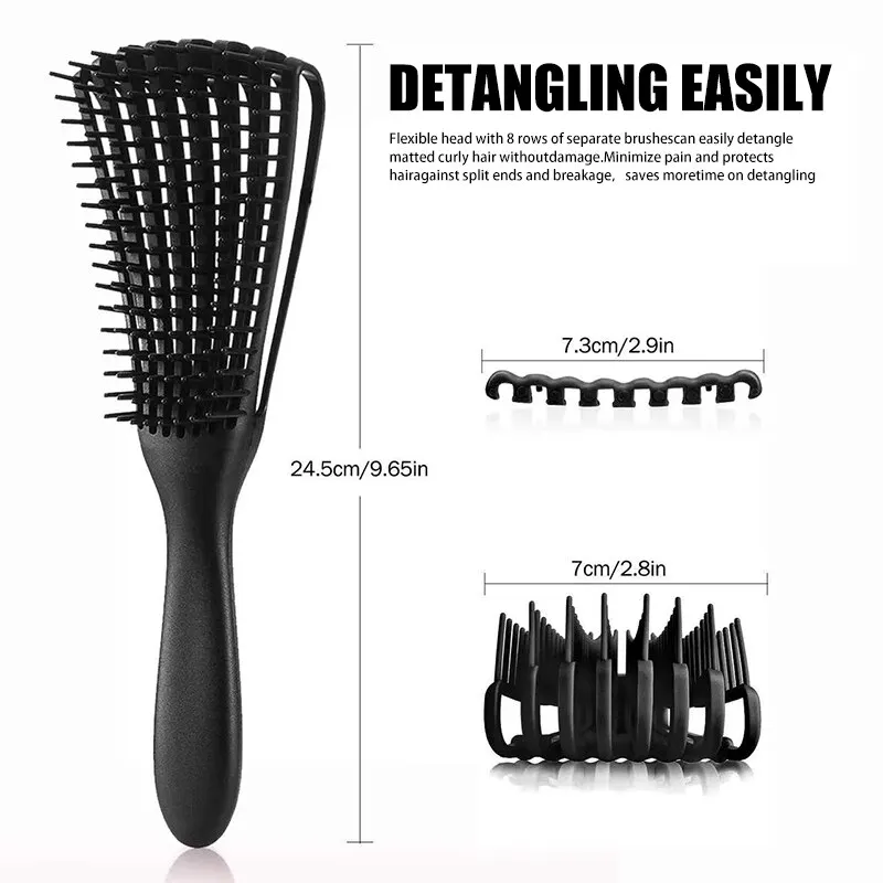 Eight Claw Comb, A New Type Of Multifunctional Hair Styling, Smooth Hair Massage Comb, Plastic Anti-static And Smooth