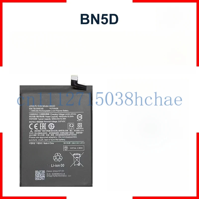 For  Xiao Mi 5000mAh BN5D Battery For Xiaomi Redmi Note 11S 11 S 4G M4 PRO 4G Mobile Phone Batteries