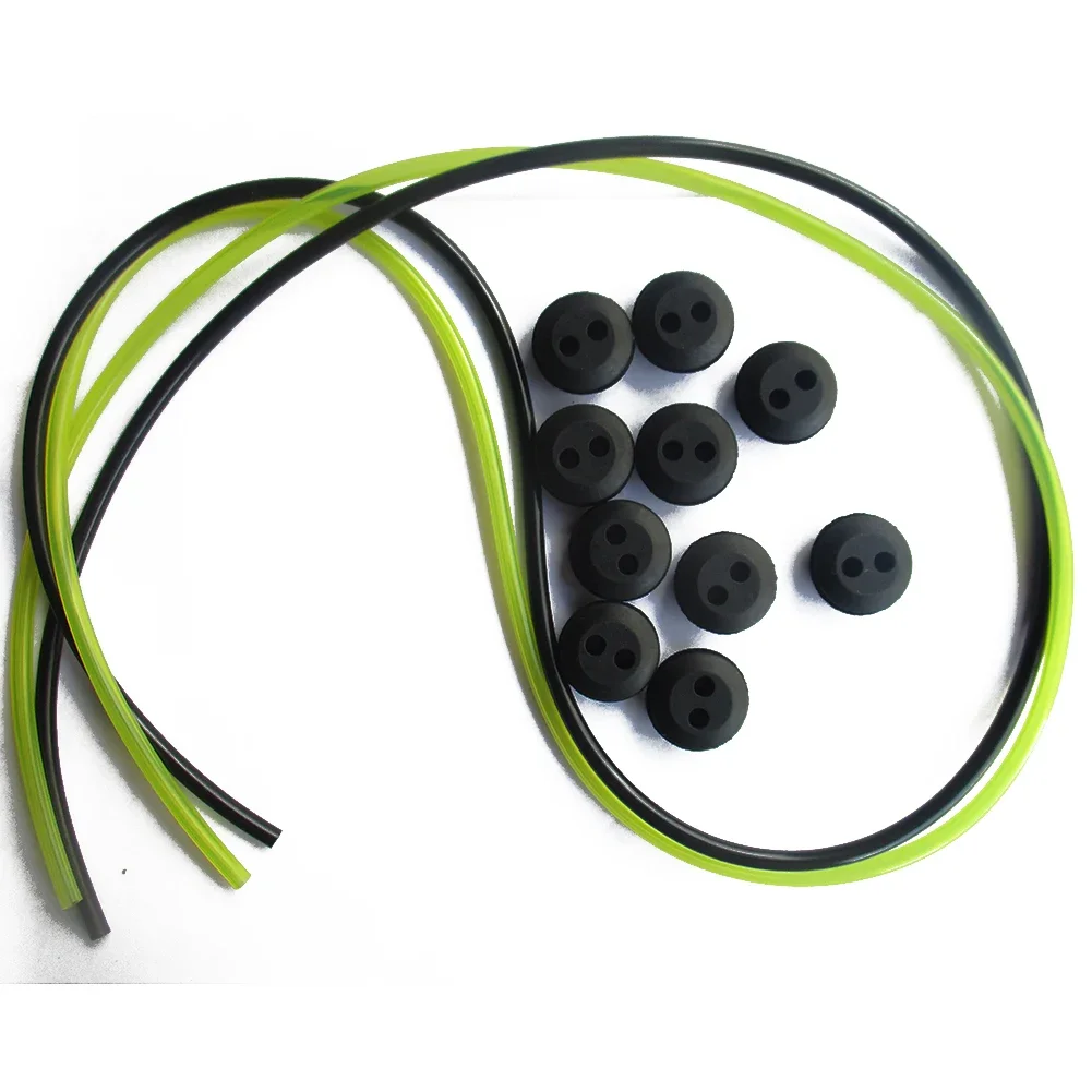 Combustível Grommet Tanque com Combustível Linha Tubo para Cortador de Escova Borracha Replacemnt Jardim Suprimentos Furos 12 Pcs
