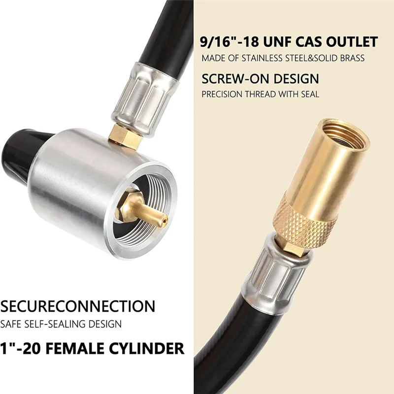 New For Propane Tank& Stove Compatible 3FT Propane Regulator 5430 Extension Hose