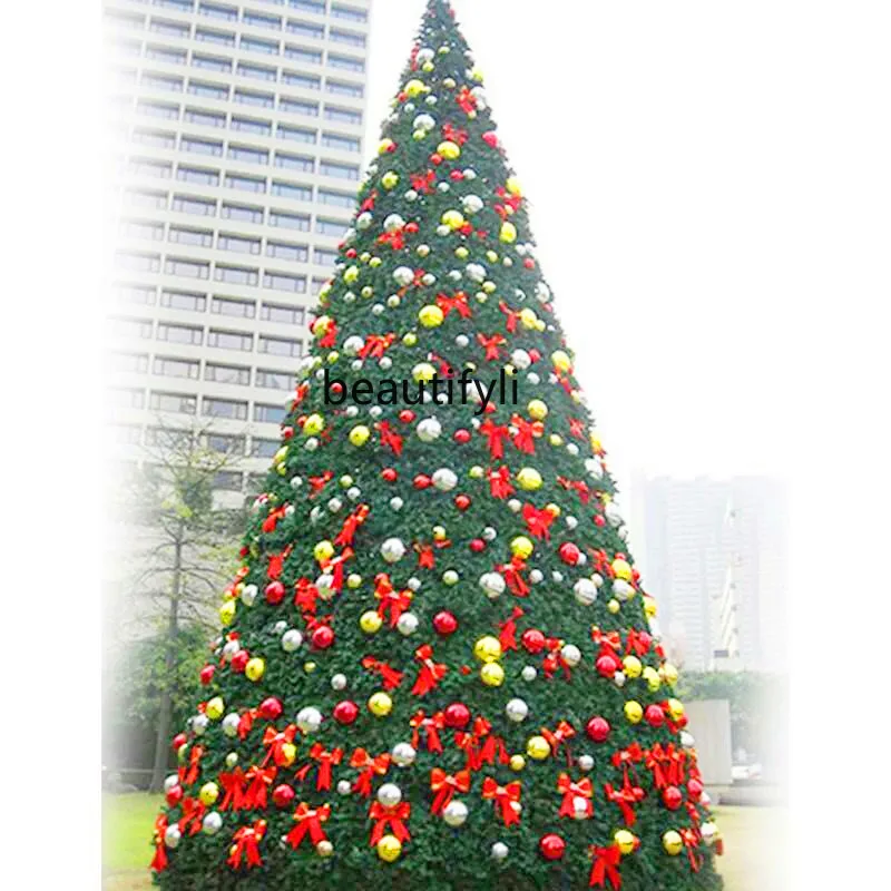 

4 meters Christmas tree set 5 meters 6 7 8 meters, large frame Christmas tree LED light decoration