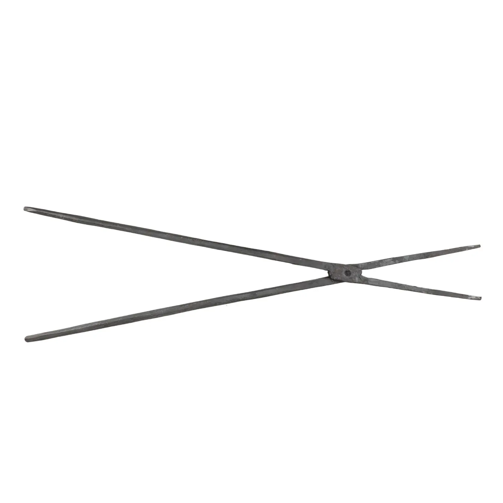 Heavy-Duty High-Carbon Steel Garbage Grabber Long Handle Ergonomic Litter Picker Firewood Tong Outdoor Barbecue Camping Trash