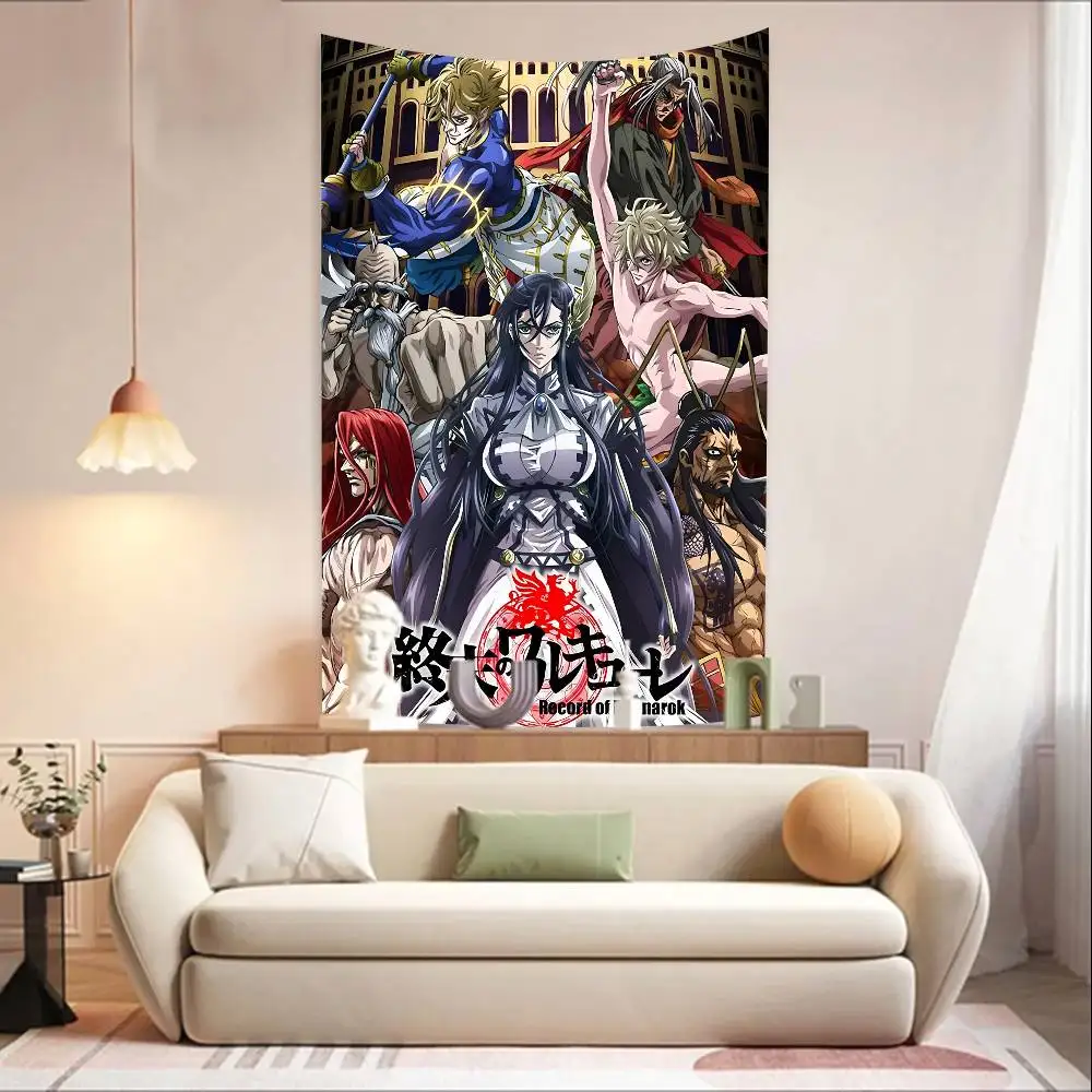 سجل أنيمي من قماش خلفية قابلة لإعادة الاستخدام من Ragnarok، قماش خلفية مطبوع عليه حيوانات لتزيين حفلات أعياد الميلاد للأطفال