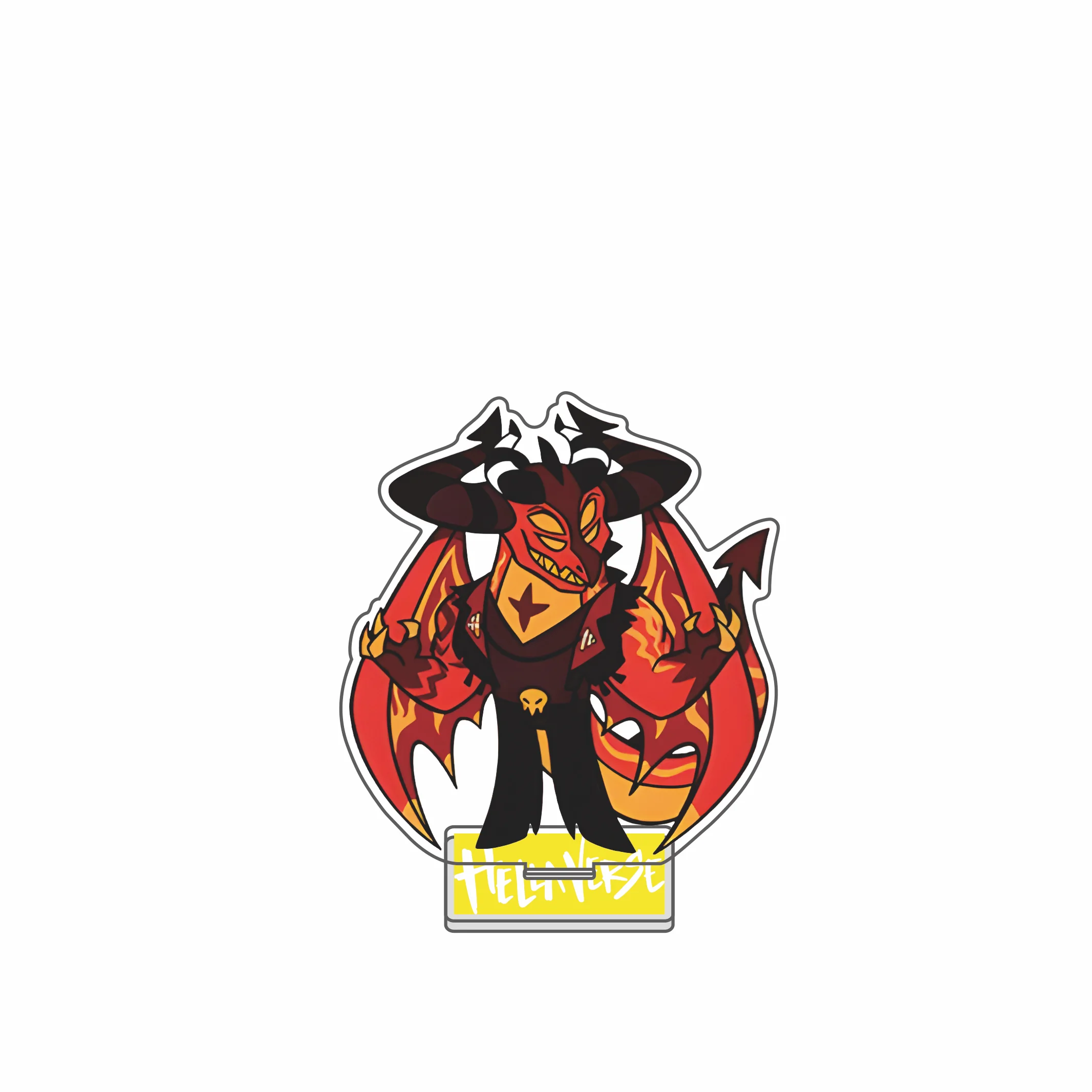 Anime Helluva Boss Hazbin Hotel 15cm Acrylic Stand Fizzarolli Tabletop Decorations Accessories Decor Gifts Exquisite Products
