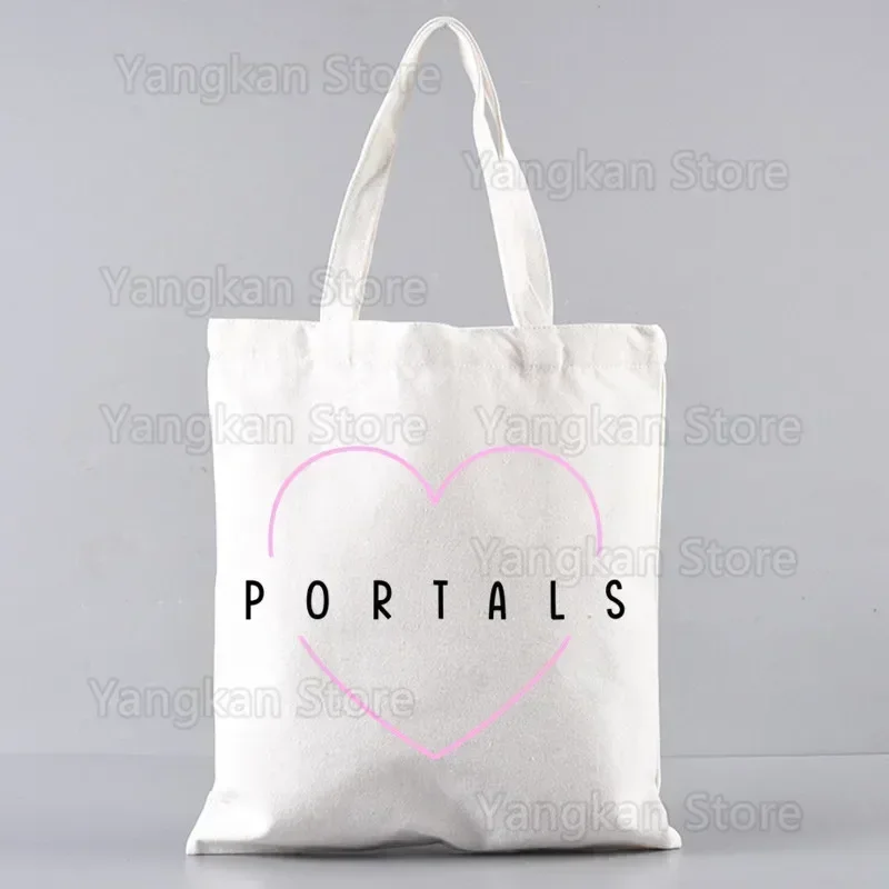 Melanie Martinez Portal Shopper Bags for Women Resuable Tote Bag Harajuku Large Capacity Shopping Bag Anime Printing