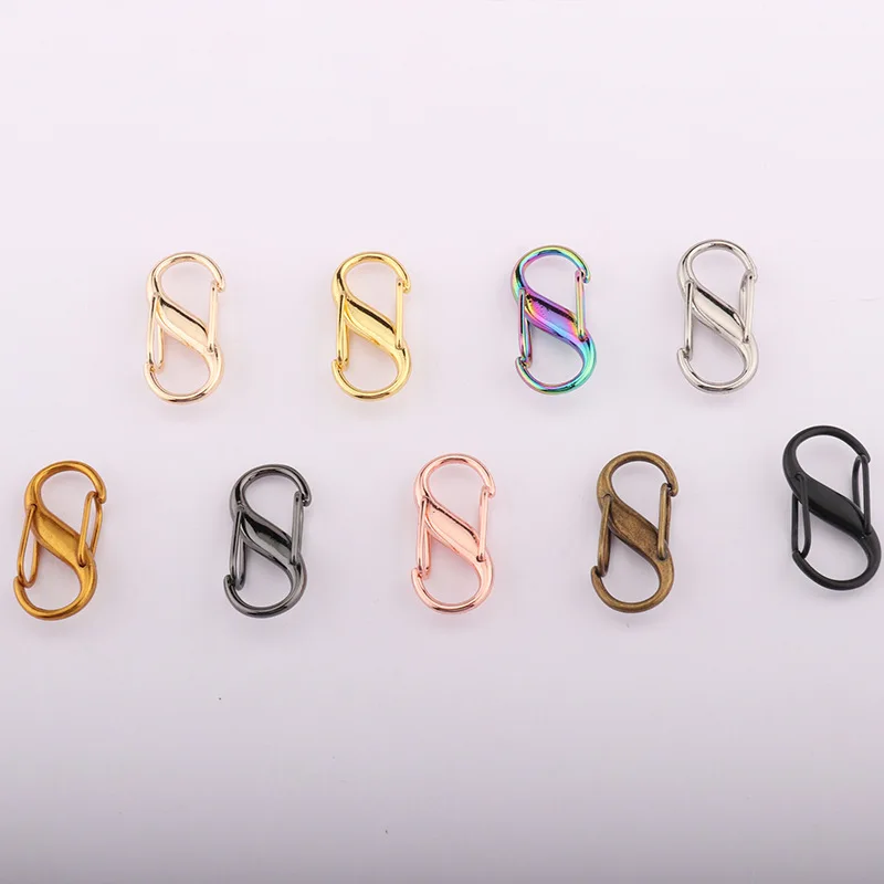 

5 шт. S пряжка металлическая пряжка цепочка регулирующая сумка ремешок цепочка пряжка металлическая пряжка регулировка длины 8 слов пряжка