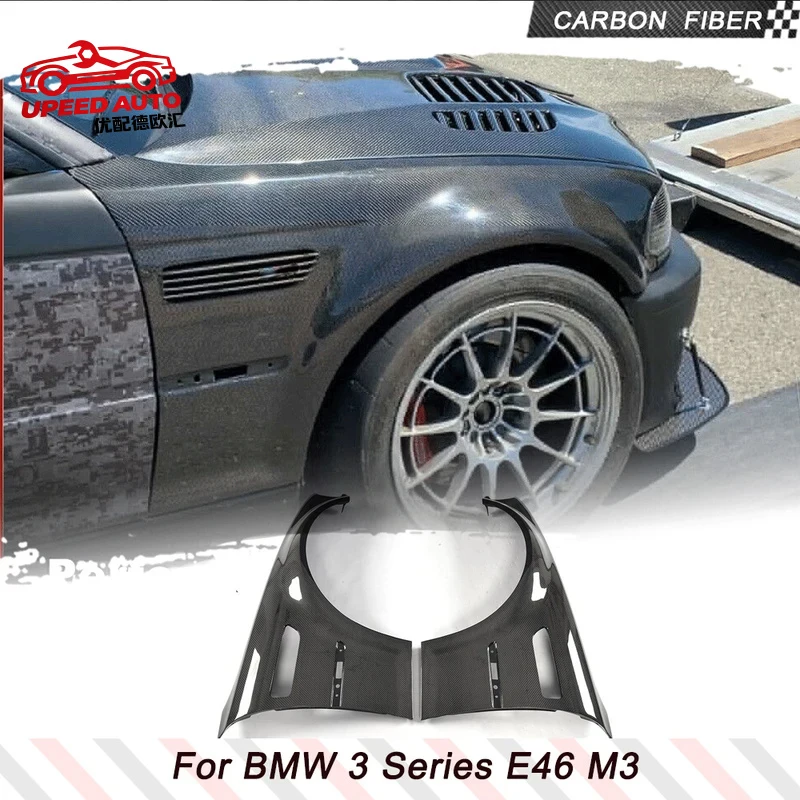 

Suitable for Car Vent BMW 3 Series E46 M3 Coupe Convertible 1998-2005 Real Carbon Fiber Front Air Intake Side Fender Body Kit