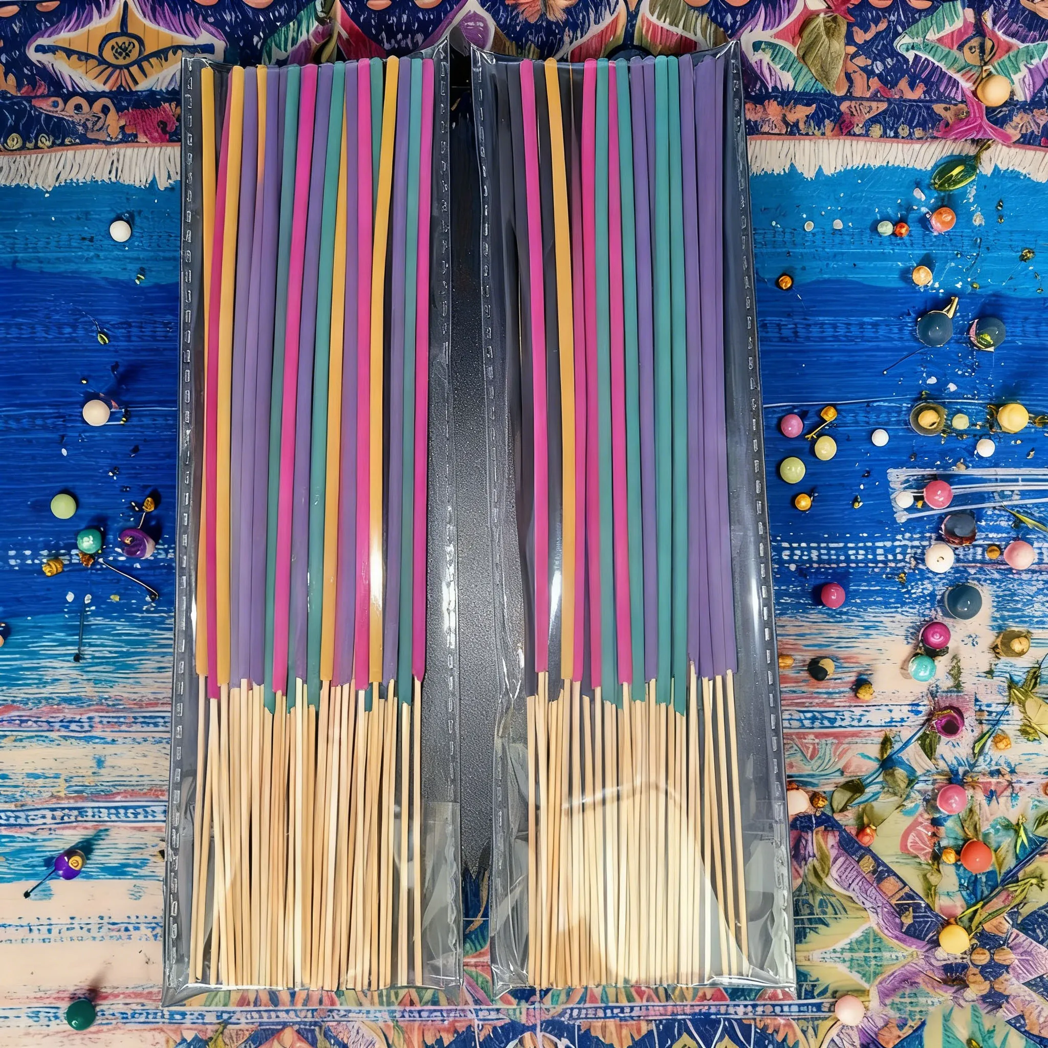 50/100/200/400 قطعة، أعواد البخور الممتازة، النكهات: زهر الكرز، الياسمين، النعناع، الفانيليا، الورد، الخزامى، خشب الصندل، الأوكالبتوس، أسلوب البوب، الفن الأدبي، مناسبة للأماكن الداخلية والخارجية واليوجا وغيرها من الأماكن