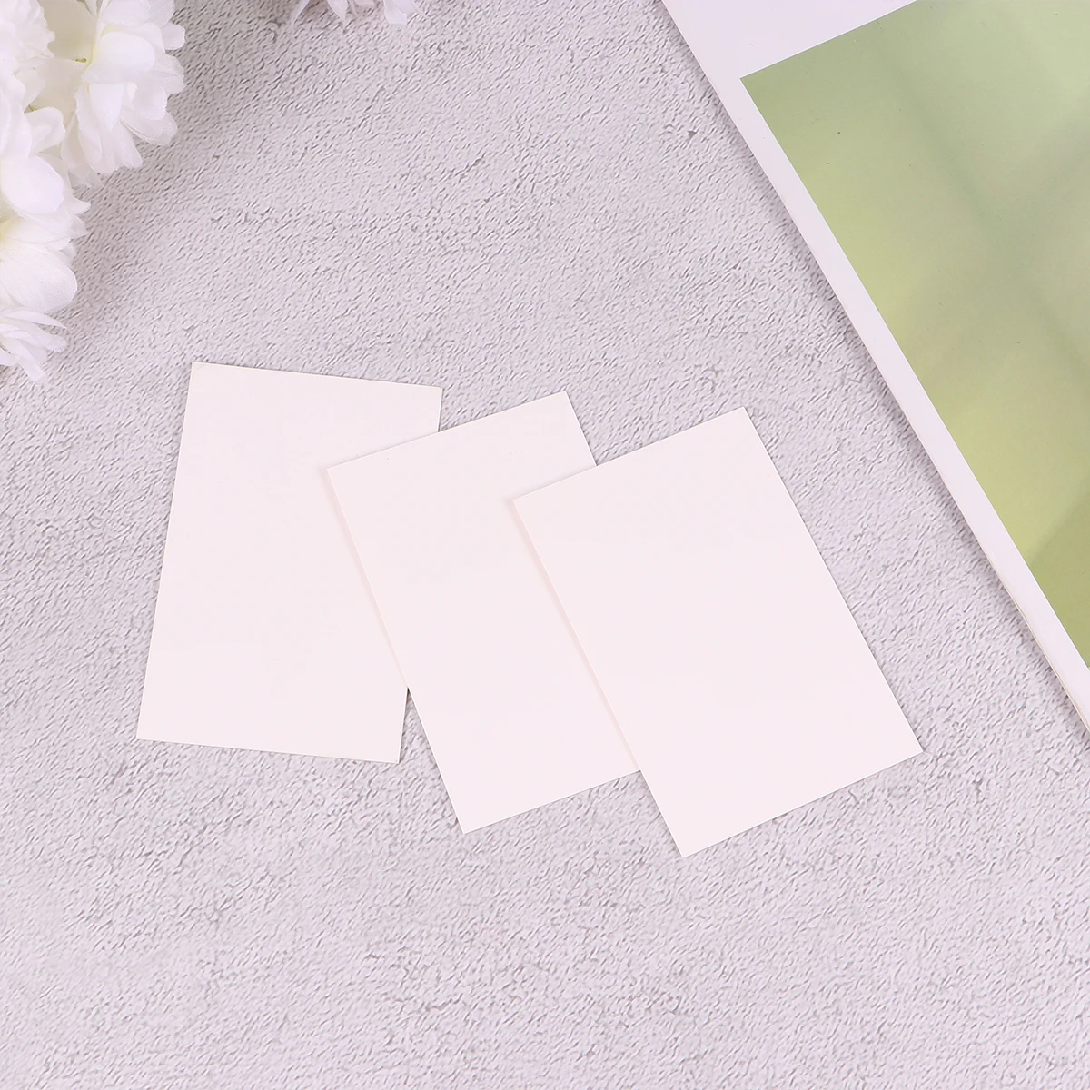 

200pcs English Words Memo Cards DIY Blank Greeting Graffiti Postcard Handwritten Message Cards (White)