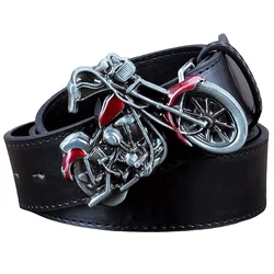 Vintage moto Rider uomo cintura in pelle pesante moto giro vento e libertà