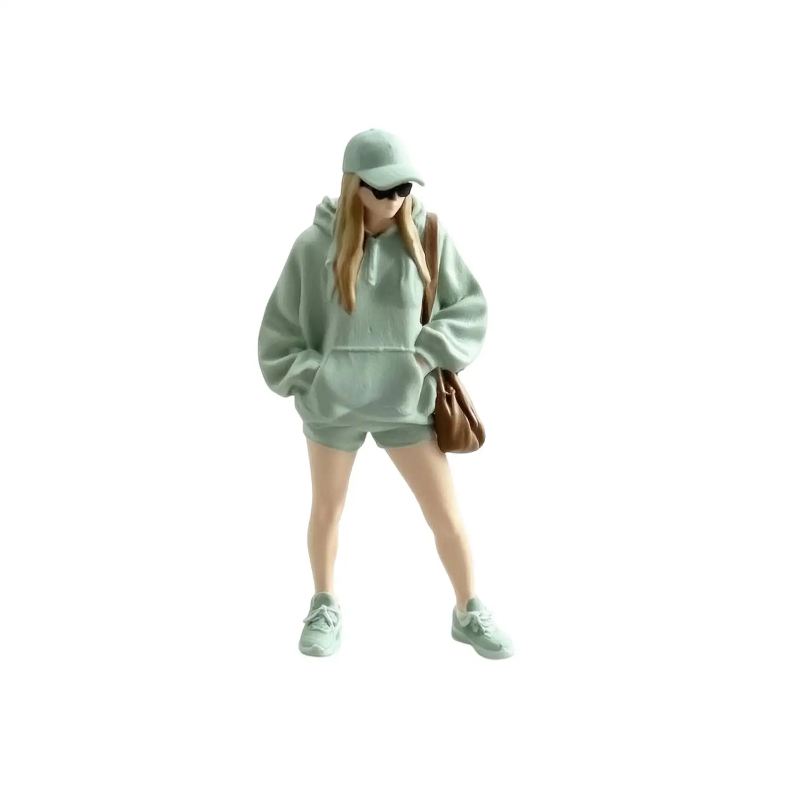 Miniature Figure 3D-Printed Diorama Figure Detailed for Dioramas, Street Layouts