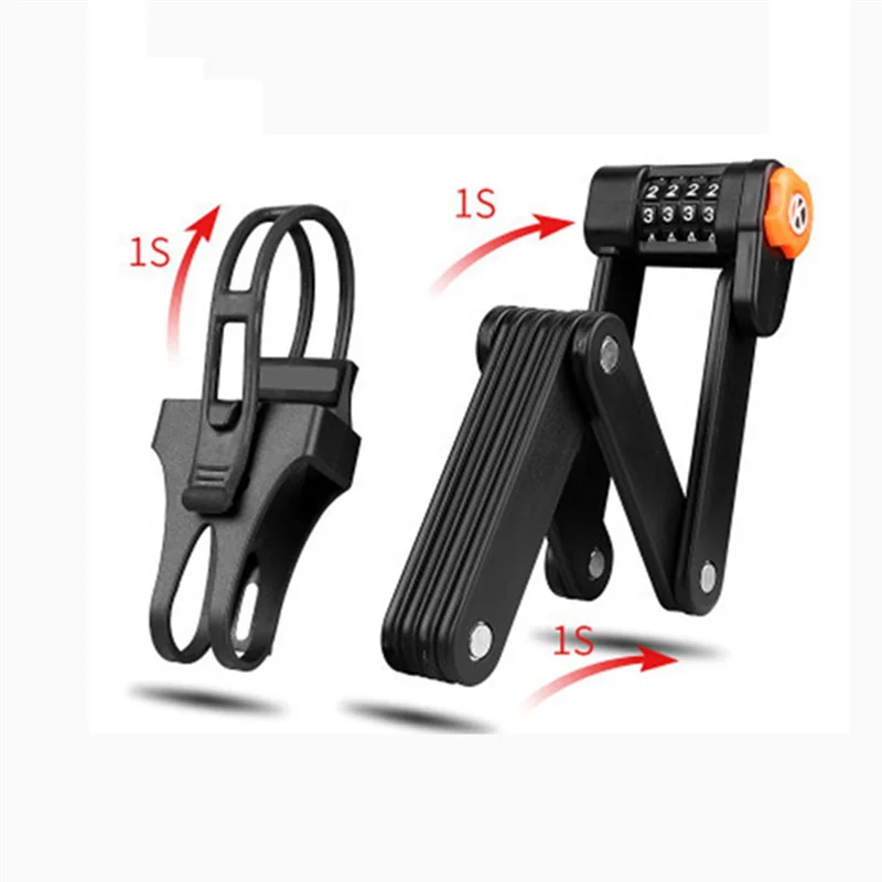 

A12E-Bicycle Lock Anti-Theft Folding Lock Bicycle Folding Lock Mountain Bike Joint Lock