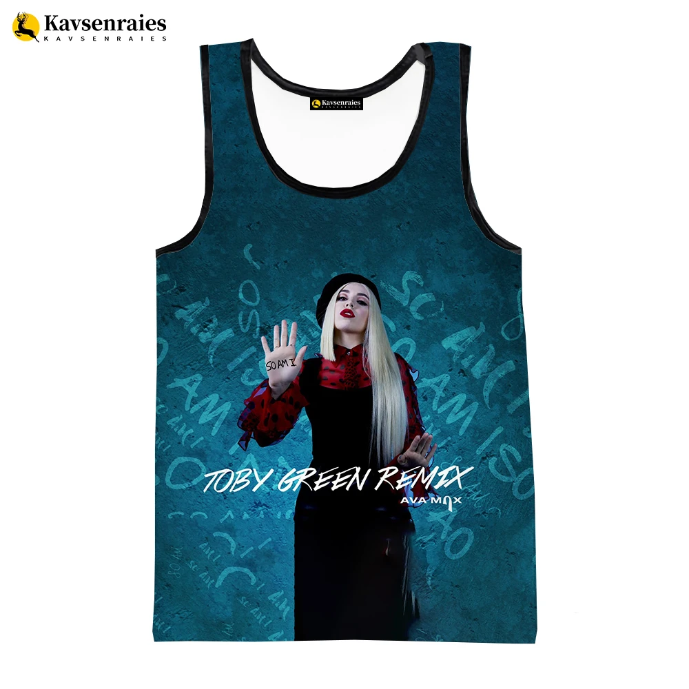 

Popular Singer Ava Max 3D Printed Vest Men/women Summer Fashion Casual Tank Tops Harajuku Sleeveless Tops Hip-hop Tank Tops 6XL