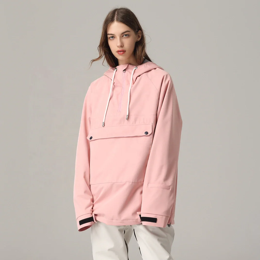 سترات تزلج بغطاء للرأس مقاومة للرياح على الجليد للنساء من STLF مع تخصيص #3