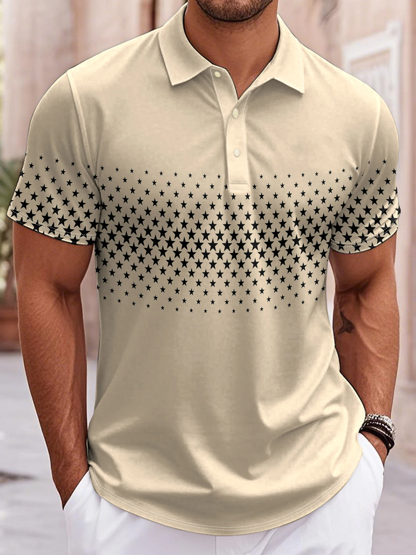 Men's Golf Polo Short Sleeve Polo Shirt Outdoor Business Casual Daily Streetwear Summer Print Micro-elastic Polyester Clothing - view 5