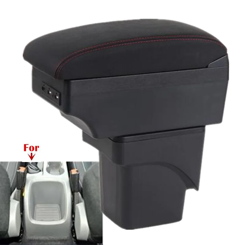 

Подлокотник для Ford Focus 2, центральный органайзер для Ford Focus mk2 с USB-портом, аксессуары для тюнинга автомобиля