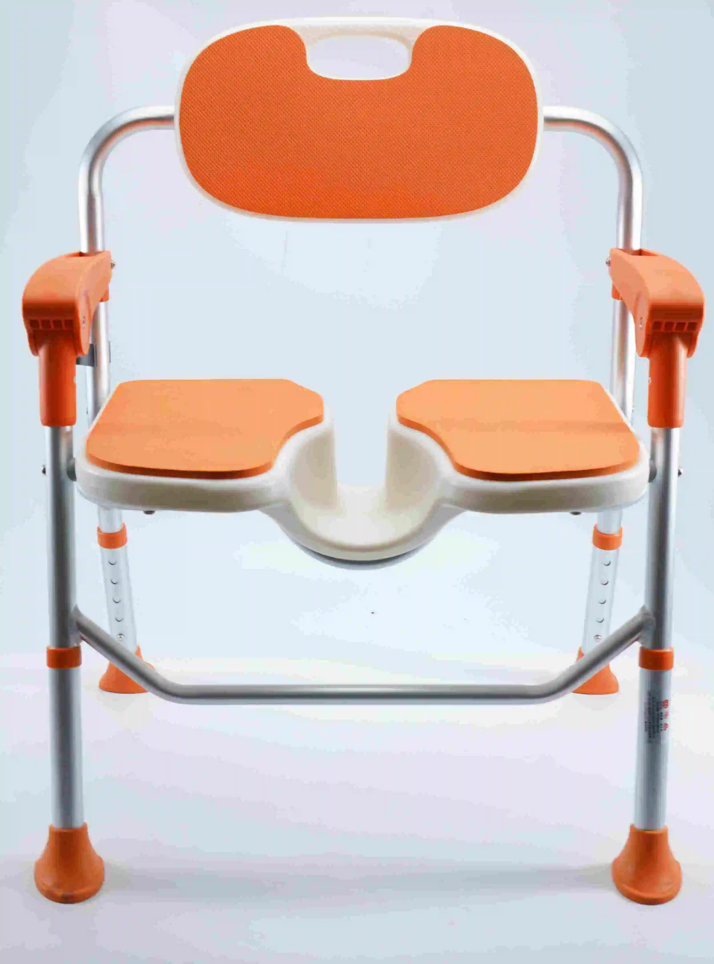 كرسي حوض استحمام مدمج قابل للطي وخالي من العوائق، حمام مستقل لمستلزمات العلاج لإعادة التأهيل