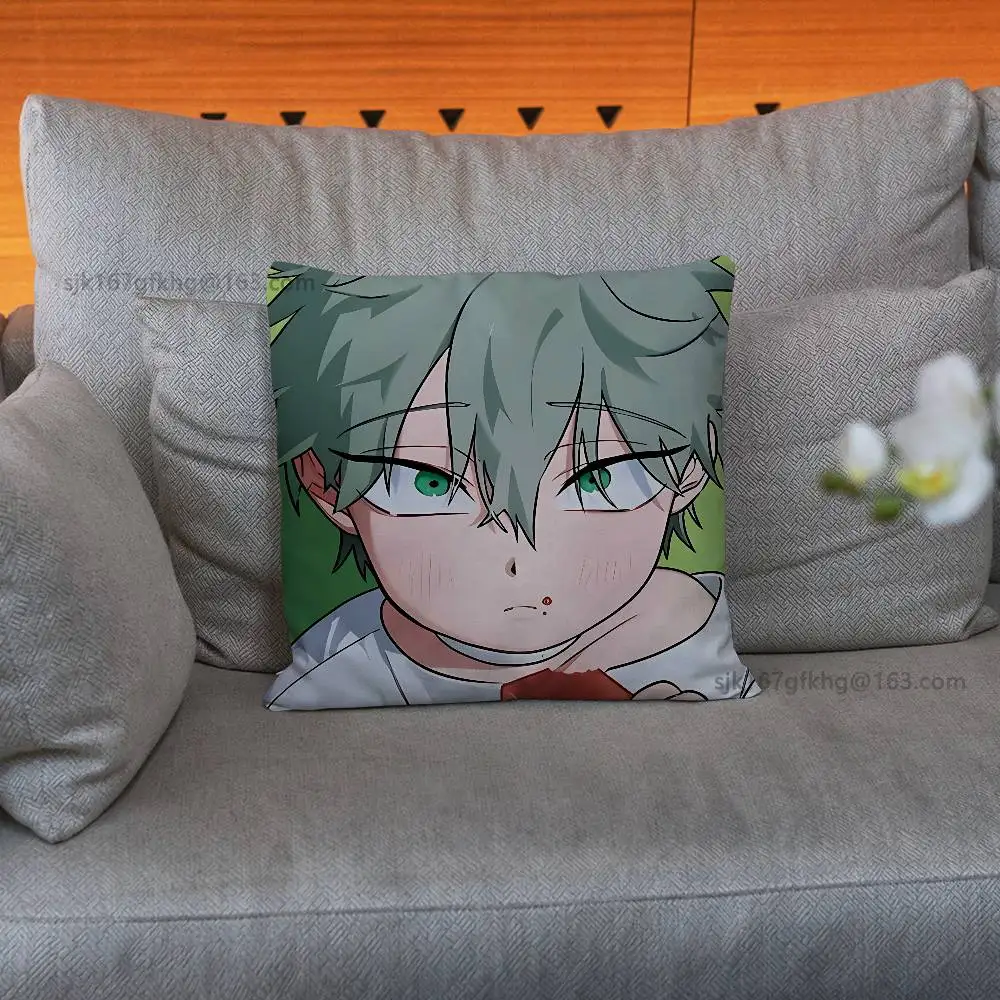 Anime Alien Stage Pillow Case Square Double-Sided Printing Short Plush Sofa Cushion Cover Bedroom Bedside Pillow