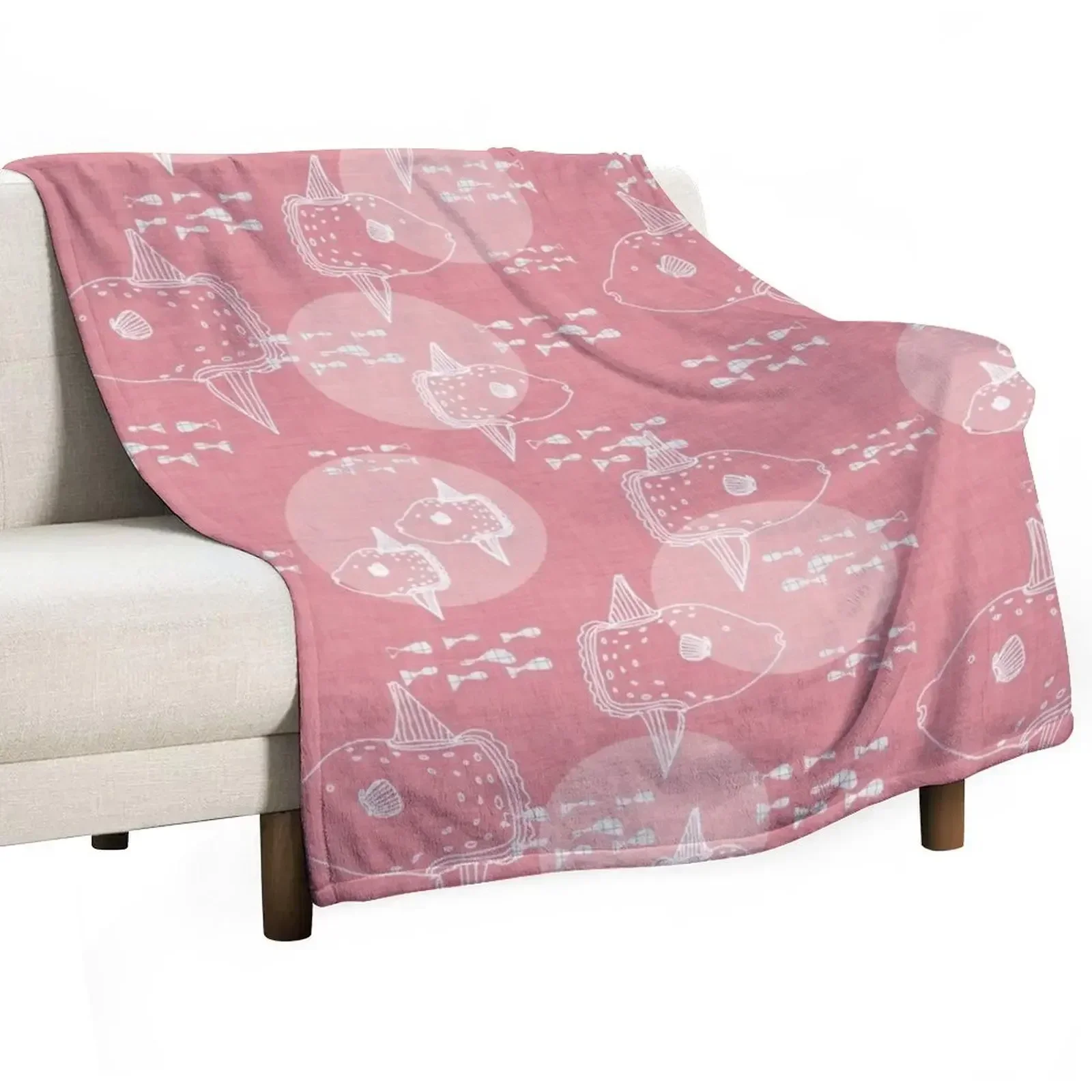 

Mola Mola Pink-Ocean sunfish Throw Blanket Decorative Throw Personalized Gift bed plaid For Sofa Thin Blankets