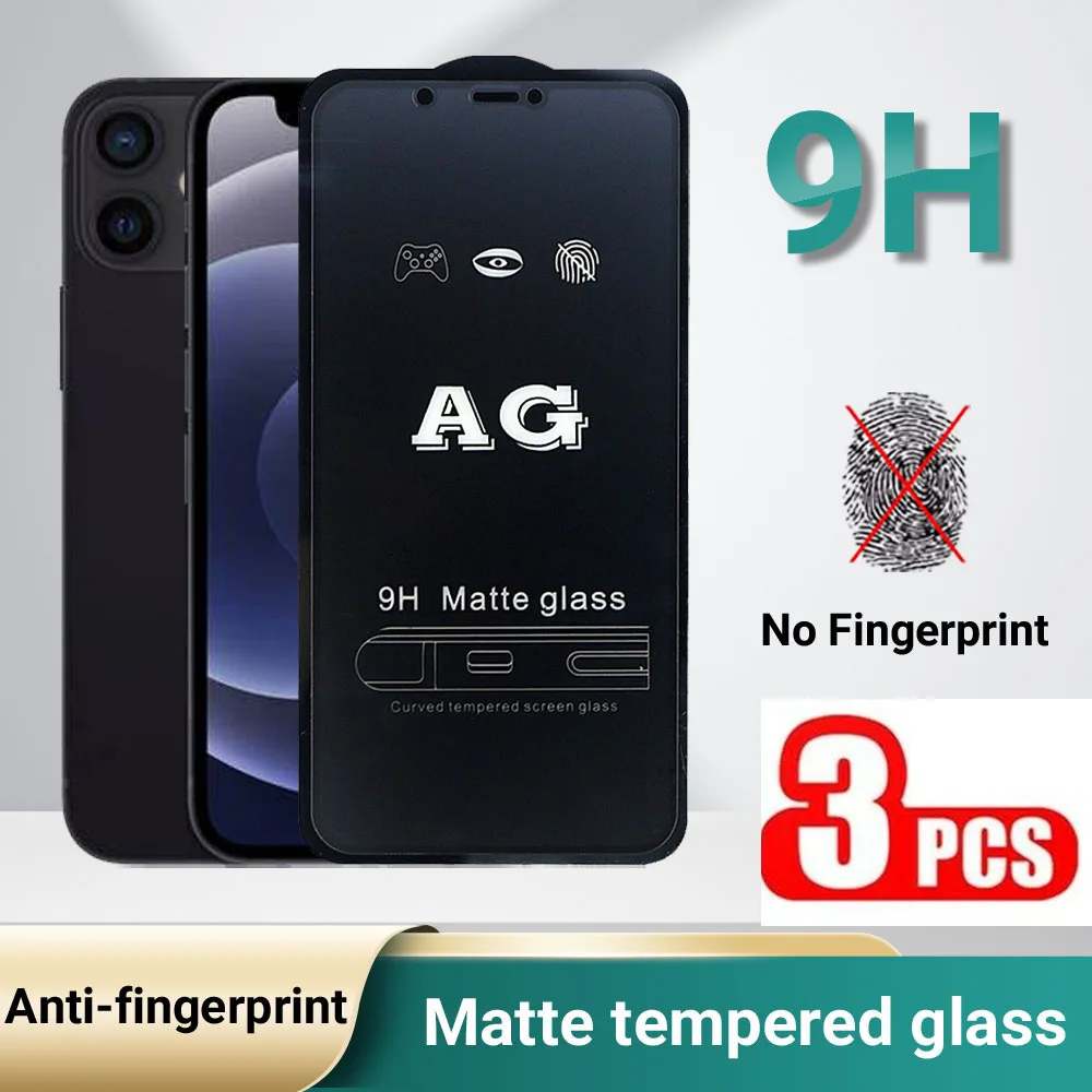 

No Fingerprint Matte Frosted Glass for Samsung S22 S23 S24 FE S25 Ultra A52S A53 A55 A56 A72 A71 A73 A36 A12 S21 A17 A07 Glass