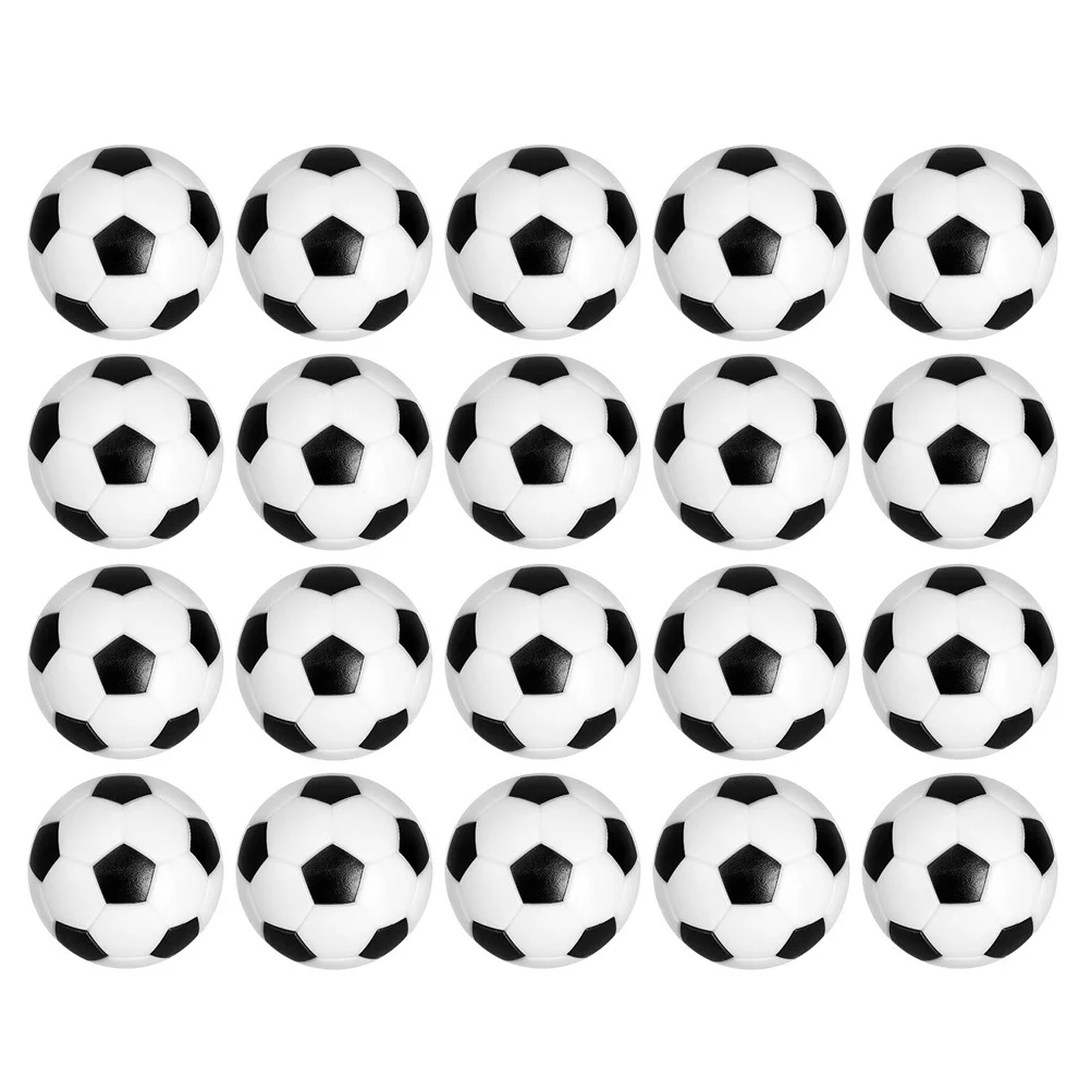 20Pcs Football Machine Parts Foosball Balls Resin Durable for Table Soccer Game Accessories Table Football Balls Replacement