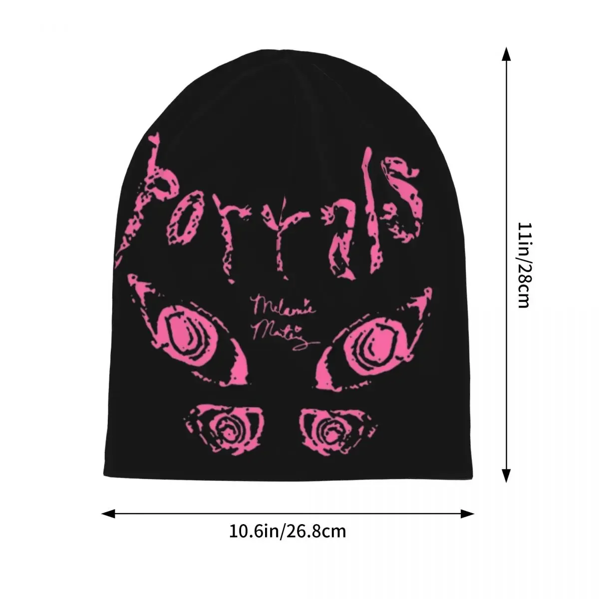 Four Eyes Martinez Logo Fans Bonnet Hat Casual Outdoor Skullies Beanies Hat Melanie Martinez for Men Women Warm Dual-use Cap