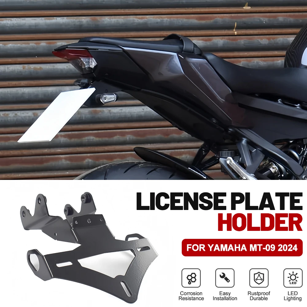 Motorcycle Fender Eliminator Kit  For YAMAHA MT-09 SP MT09 2024  Tail Tidy LED Light License Plate Holder