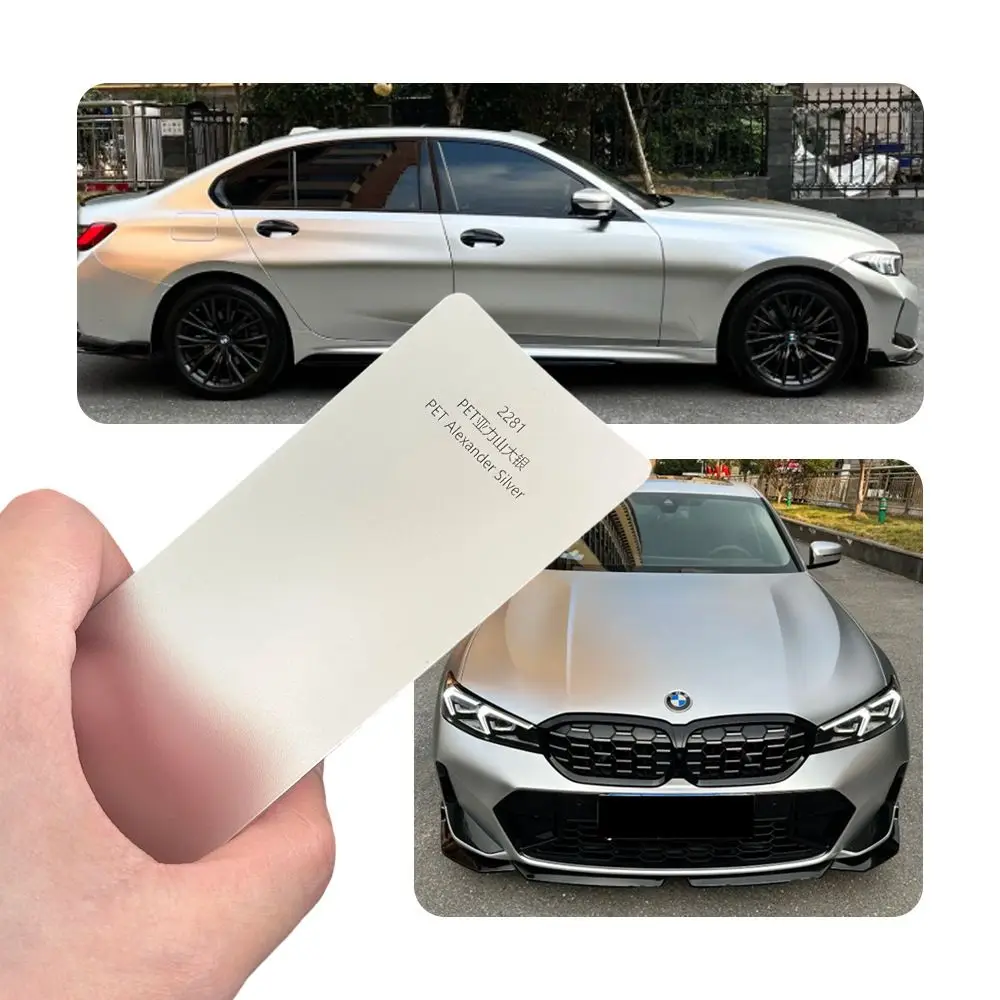 PVC Alexandrite Silver Color Change Film for Tesla Full Body Wrap Paint Protection Wholesale Car Sticker