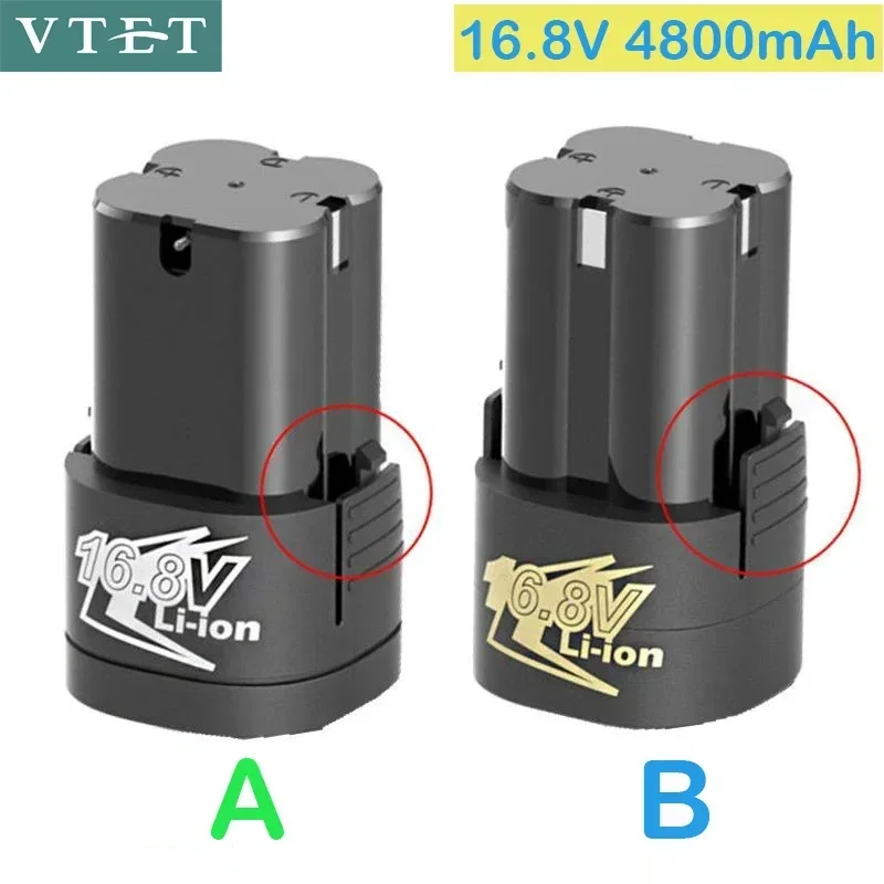 

New 16.8v 4800mAh Universal Rechargeable Lithium Battery For Power Tools Electric Screwdriver Electric drill Li-ion Battery