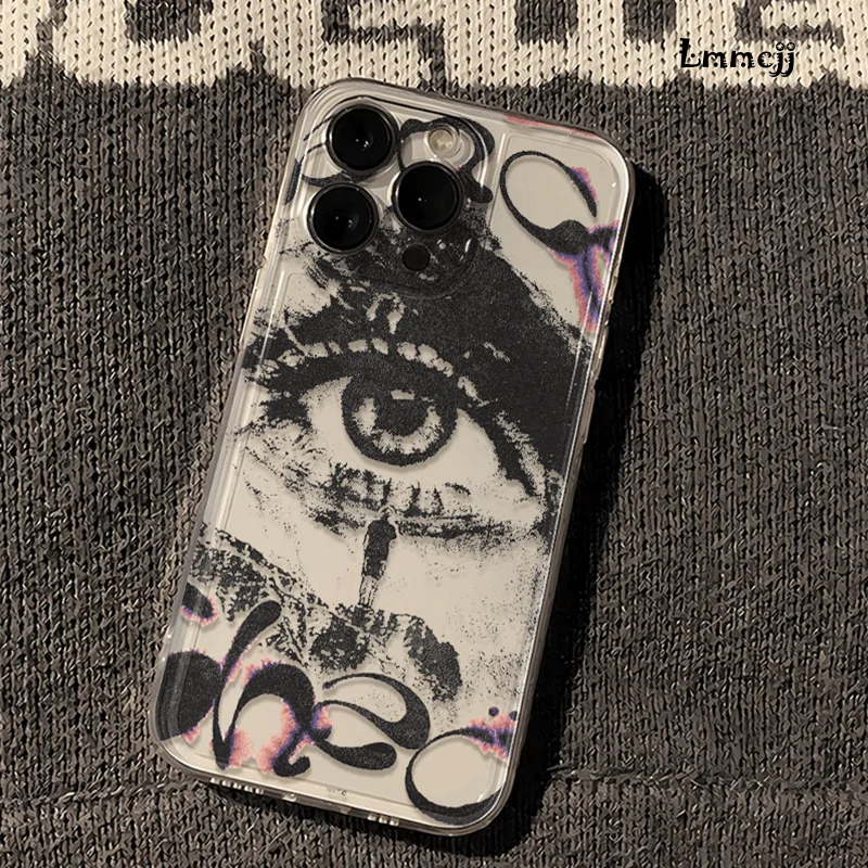 

Lmmcjj Punk Eye Phone Case For Motorola Moto G9 G22 G32 G53 G30 G71 G72 G73 Edge 40 Pro Soft Transparent TPU Back Cover