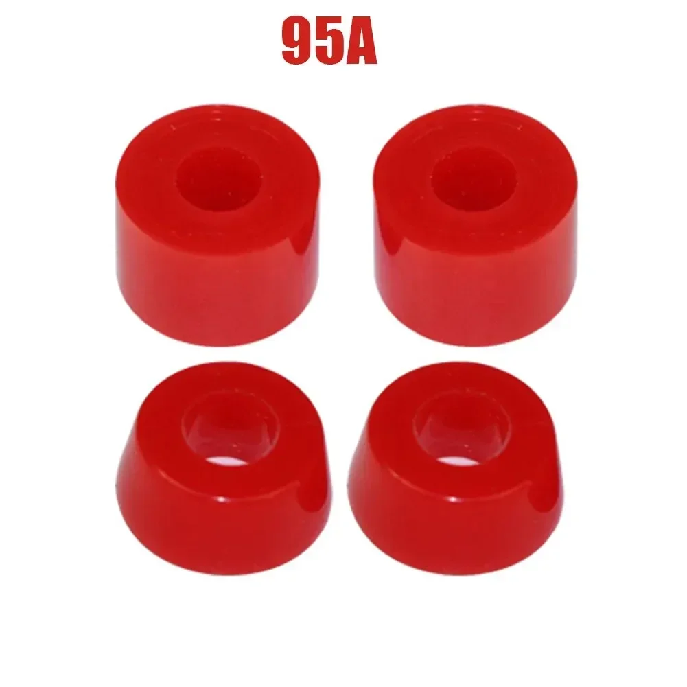 4pcs Tapered/Cylindrical Pads Premium Bushings Universal Skateboard Shock Absorber Pad Tilt Bracket Skate Board Accessories