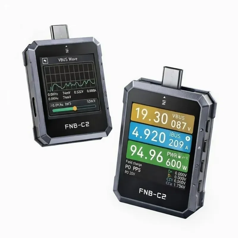 WAP01 FNB-C2 USB Tester PD3.1 QC Fast Charge Voltmeter Ammeter Power Meter Type-C Cable Adapter 4-28V 7A Real-Time