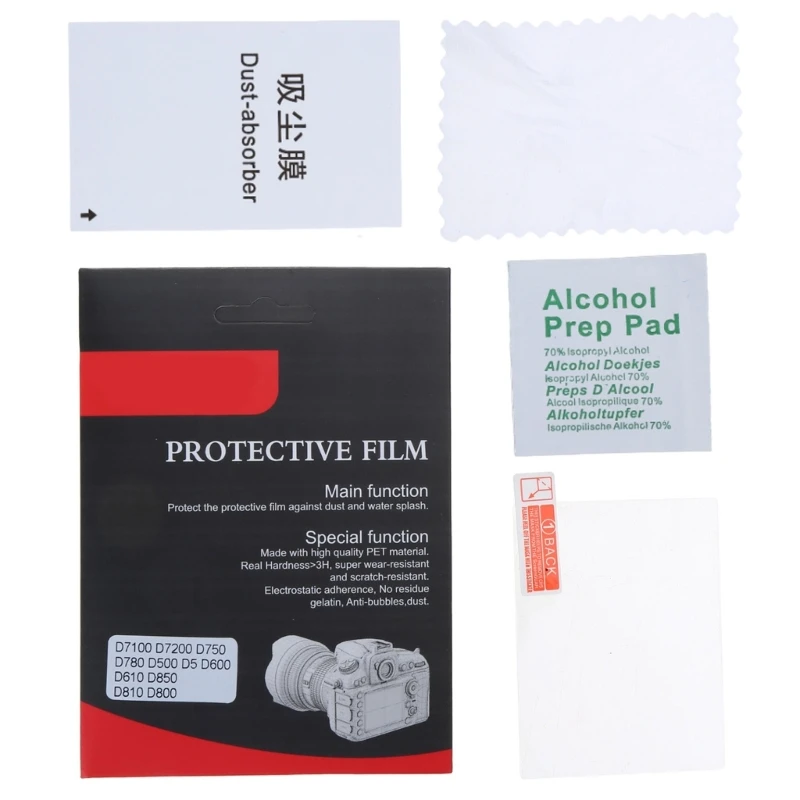 Protector pantalla vidrio templado para cámara LCD, película protectora para D7100 D750