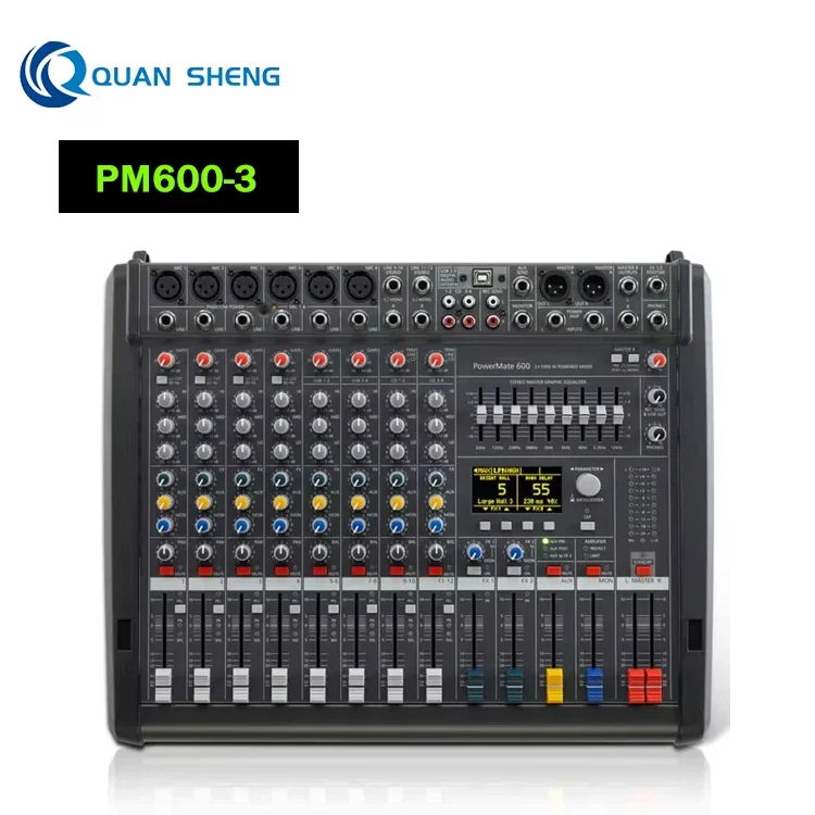 

PM600-3 Amplifier dual 99 dsp professional digital audio mixer for Audio Power Karaoke Mixing Amplifier