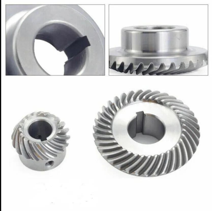 Imagem -03 - Engrenagem Cônica Espiral para Fresar Máquinas de Elevação C77 Mais C96 Pcs por Conjunto
