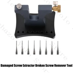 Aço inoxidável danificado parafuso extrator, Assista Repair Tool, Removedor profissional parafuso quebrado, Assista Ferramenta, 8 pinos