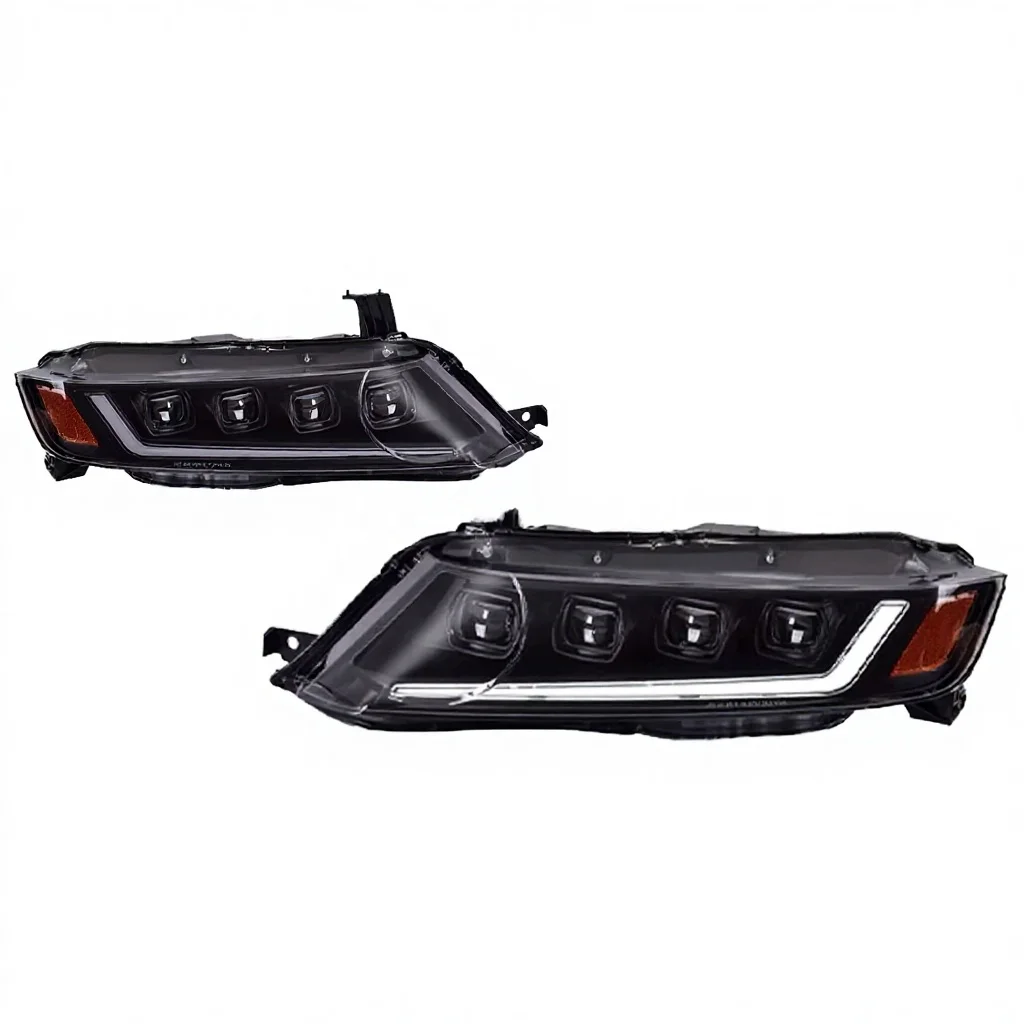 For LED Headlight Assembly with DRL Projector Sequential Turn Signal Compatible with Honda Odyssey 2004-2008 RB1 RB2 Replacement