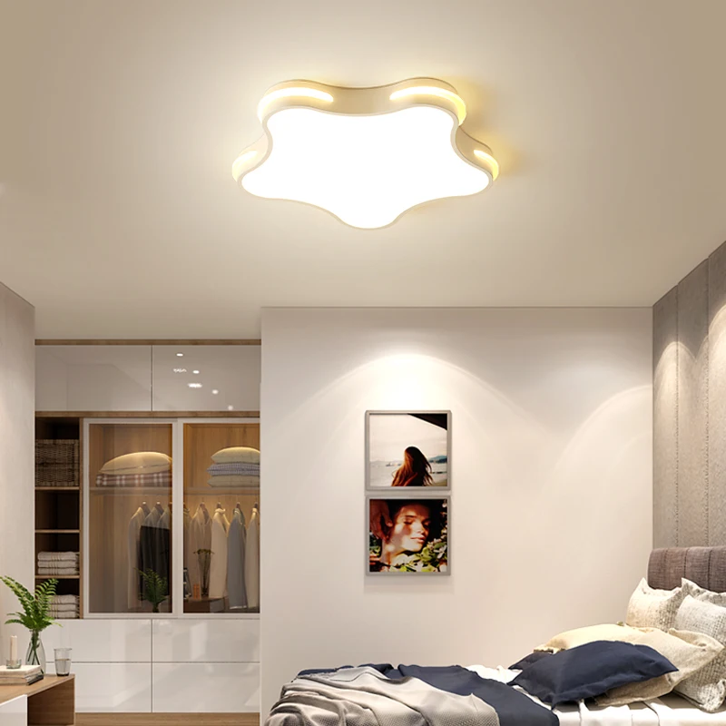 Moderne Paneel Led Plafondverlichting Armaturen Voor Woonkamer Slaapkamer Binnenverlichting Klaver Ster Armaturen Verlichting Lustres