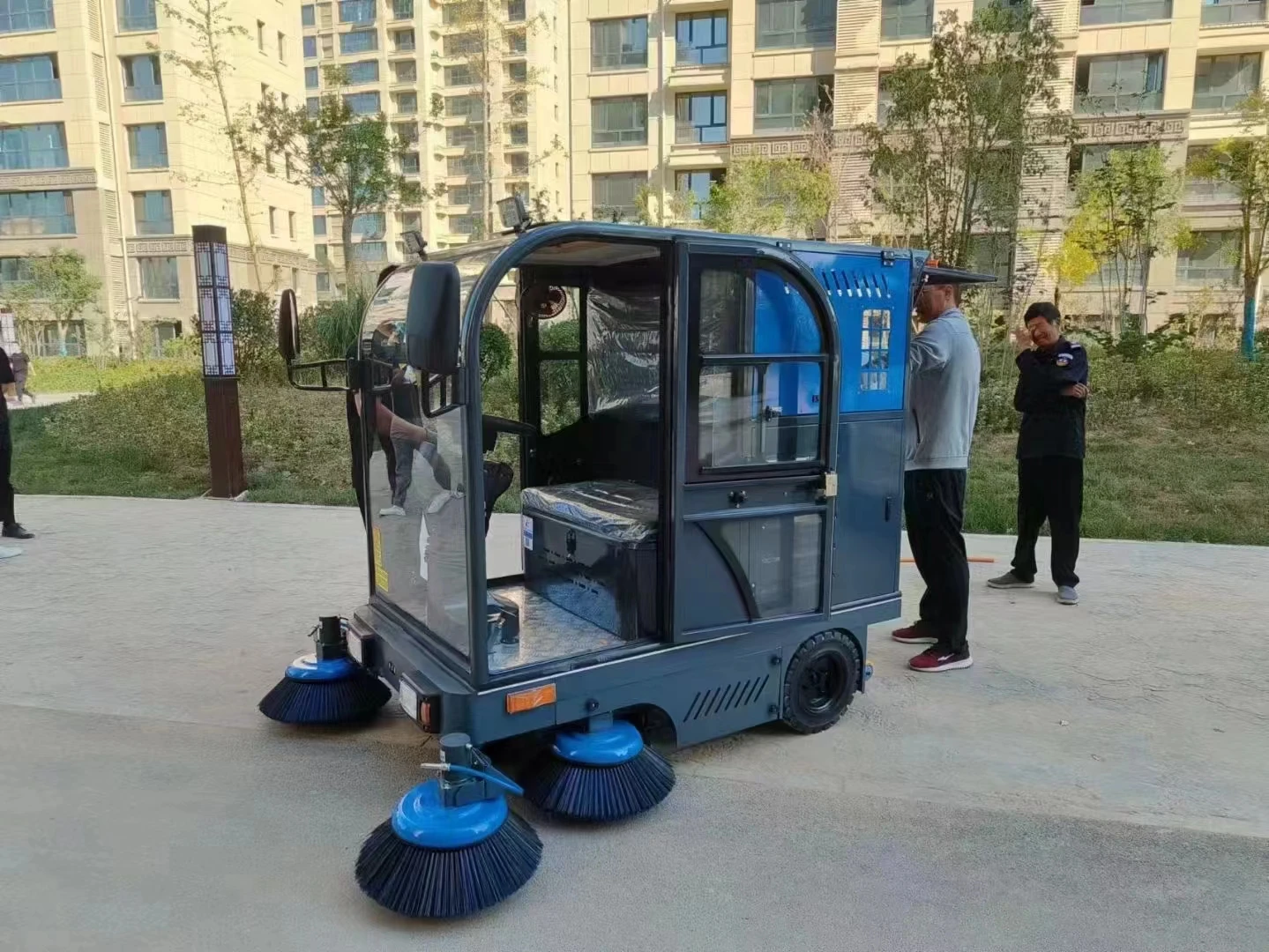 Multipurpose floor sweeper machine and floor scrubber