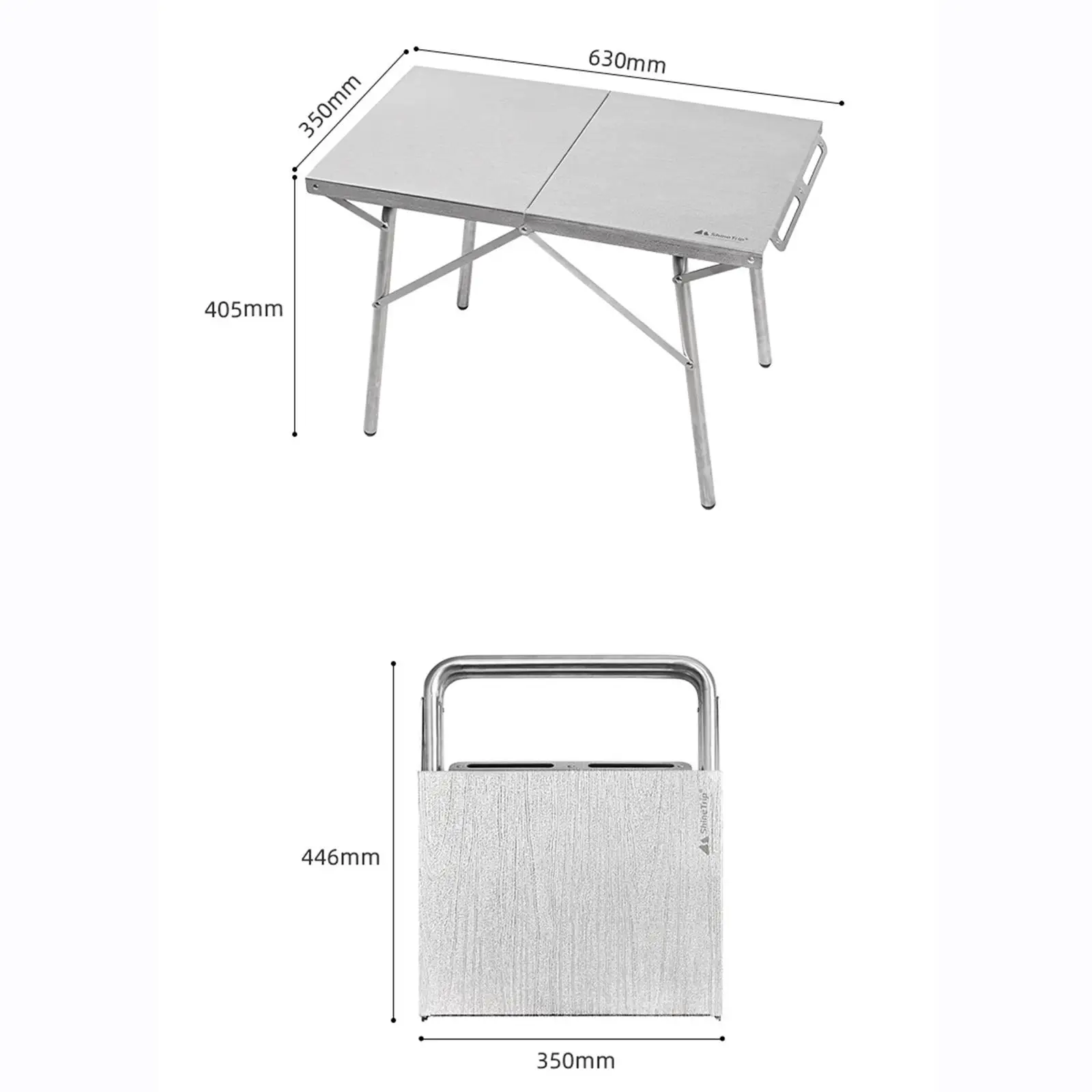 Folding Trestle Table Portable Desk Easy to Clean Multipurpose Camping Table for