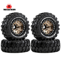1.9 Wheels Tires Metal Beadlock Wheel Rims Hub for 1/10 RC Crawler Car TRX4 Axial 90046 Traxxas SCX10 II RC4WD D90 YK4102 Gen8