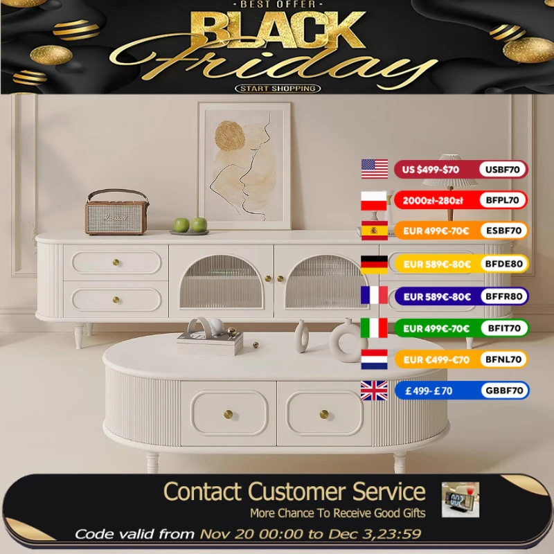 

Luxury Wooden Drawers Tv Cabinet Coffee Table Set Universal Minimalist Tv Stand Living Room Meuble De Television Home Furniture