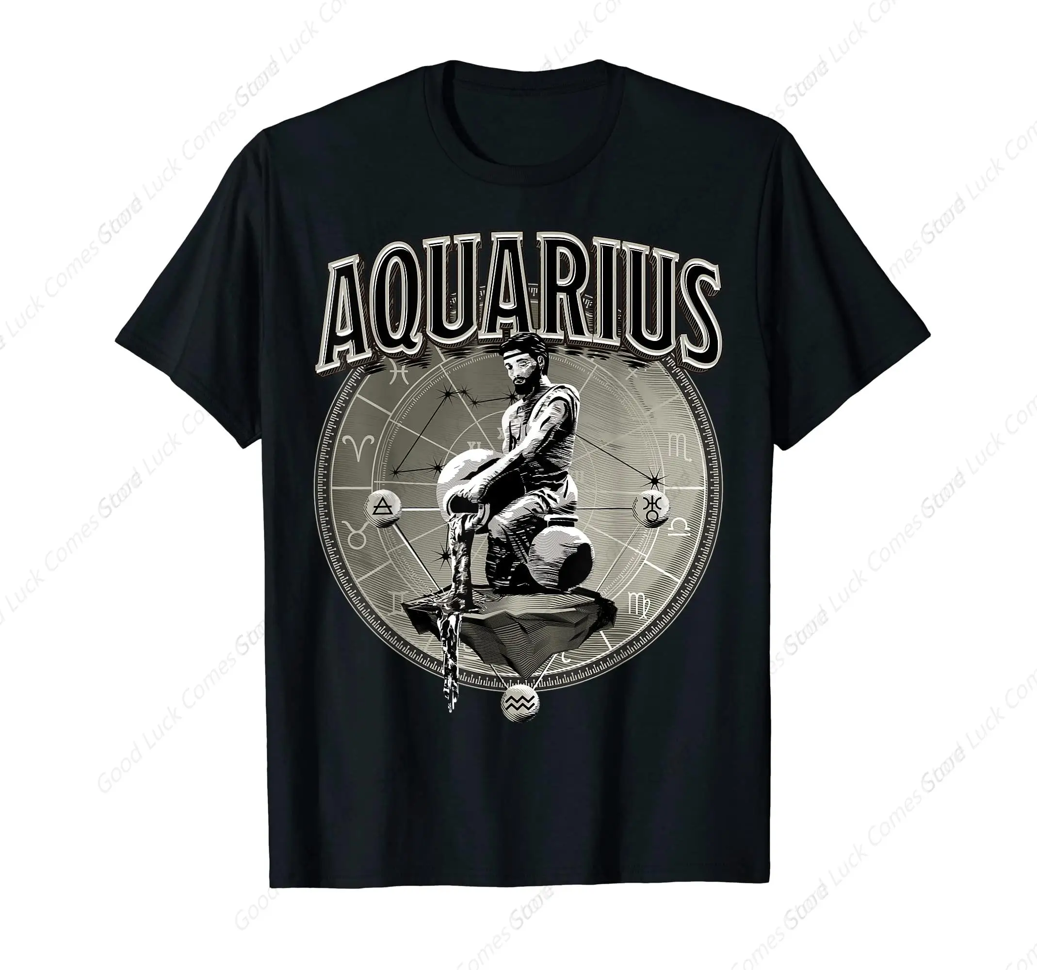 Aquarius Queen Black Woman Natural Hair African American T-Shirt